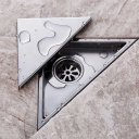 Bathroom Stainless Steel Triangle Tile Tool Insert Shower Floor Drain Net Cover