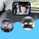 Car Rear View Backseat Headrest Mount Kid Baby Safety Rectangular Mirror Acrylic