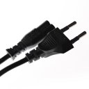 European Standard Plug Power Cord 1.2 Meters Black