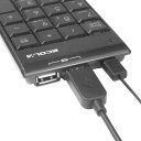 Mini Smart Portable USB Number Keyboard 2 HUB Keypad for Notebook Laptop