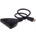 HDMI 3 input 1 output Switch Black