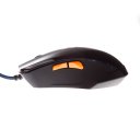 MJT JT2047 Wired Precision Optical Mouse Corded Gaming Mouse Black