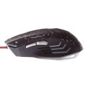 MJT JT2054 Wired Precision Optical Mouse Corded Gaming Mouse Black with Silver