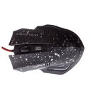 MJT JT2054 Wired Precision Optical Mouse Corded Gaming Mouse Black with Silver