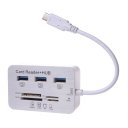 Multi Function COMBO Hub Fit For Apple 8 Pins Card Reader and USB Hub