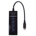 USB3.1 Type-C Port To 4*USB3.0 HUB 10Gbps With 2TB Black