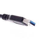 RXC 30cm USB3.0 AM-F High Speed Extension Cable BK
