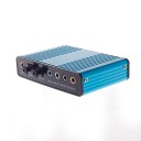 Fiber Sound Card, With USB cable Blue