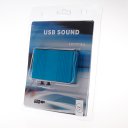 Fiber Sound Card, With USB cable Blue