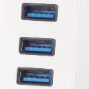 Long Strip 4 Ports USB 3.0 Hub Concentrator 402A White
