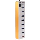 7 Ports Hub Concentrator USB3.0 White