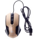 Plaid Wired Mouse Golden