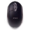 Classical Optical Wired Mouse with Lighting Display Black
