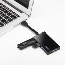 Ultra Thin Speedy 4 Interface USB 3.0 Hubs Max 5Gb/s Power Charging Black