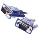 VGA Male to VGA Male Connection Cable Line 3 Meters Blue with Black