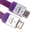 HDMI to HDMI Flat Cable Line 1.5 Meters Purple