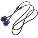 VGA Male to VGA Male Connection Cable Line 1.5 Meters Blue with Black