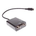 Mini HDMI-VGA Audio Adapter Black