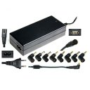 Multi-function Laptop Power Adapter Intelligent Power Output Adjust 90W Black