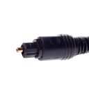 2 Meters Fiber Audio Cable Blue with Black