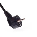 1.8 meters EU standard power line Black