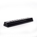 10 usb 2.0 ports hub concentrator, ABS material, Multi-Interfaces Black