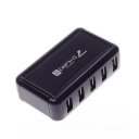 7 usb 2.0 ports hub concentrator, ABS material, Vertical concentrator, Black