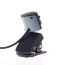Computer camera with Six Lamp + Microphone, Black