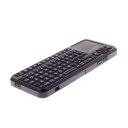 2.4GHz Mini Wireless Keyboard Touchpad Black