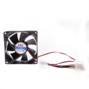 8 Centimetre CPU Cooler Fan 4 Pin Black