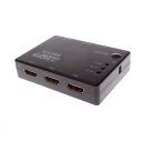 HDMI 3 in 1 out HDMI Automatical Switcher With Remote Control Black