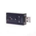 USB 2.0 extraposition separate 7.1 voice card, Sound Card, Audio Card, Black