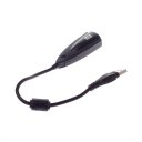 5HV2 USB 2.0 External 7.1 Channel Sound Card Audio Adapter, Black