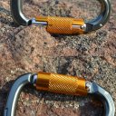 Outdoor Climbing Mountaineering Main Lock Locking Carabiner Silver