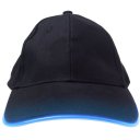 LED Lighting Hat Unisex Flashlight Baseball Cap Adjustable One Size Fits All Black Hat Blue Light