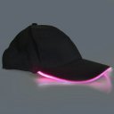 LED Lighting Hat Unisex Flashlight Baseball Cap Adjustable One Size Fits All Black Hat Red Light
