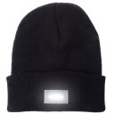 5 LED Beads Lighting Hat Unisex Light Knit Hat Cap White Light Black Hat