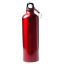 Outdoor Cycling Water Bottle Riding Kettle Aluminum Alloy Water Bottle 750ml Red