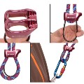 Outdoor Rock Climbing Belay Device  Red