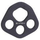 Outdoor Rock Climbing Rigging Plate  Black