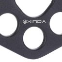 Outdoor Rock Climbing Rigging Plate  Black