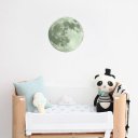 Room Wall Noctilucence Moon Sticker Fluorescent Planet Decals 30CM  Gray
