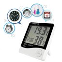 Digital Hygrothermograph Clock Thermometer Hygrometer Alarm Clock