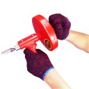 5 Meters Hand-cranking Kitchen Toilet Sink Drain Sewer Pipe Dredge Cleaner Tool  Red