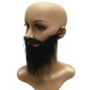 Holloween Prop Dress Up Prop Fake Beard With Moustache COS Tool Black