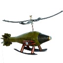 Creative Home Decoration Simulation Bullets Model Helicopter Military Model Army Green