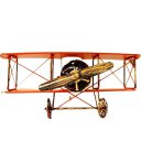 Creative Home Decoration Iron Model Knick-knacks Vintage Tin Airplane German WWI Fghter Model Red