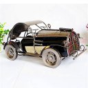 Creative Home Decoration Vintage Classic Car Pattern Wine Rack Silver Gray