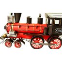 Creative Home Decoration Iron Model Knick-knacks Vintage Train Locomotive Red