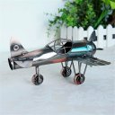 Creative Home Decoration Iron Model Knick-knacks Vintage Tin Airplane Model Bronze